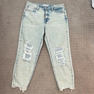 Eunina Light Blue Distressed Boyfriend Jeans
